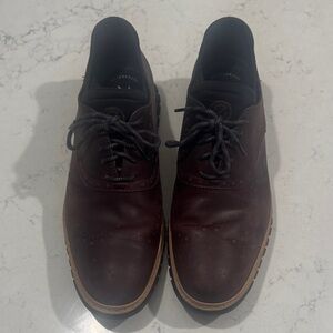 Cole Haan Dark Brown waterproof Leather Oxfords